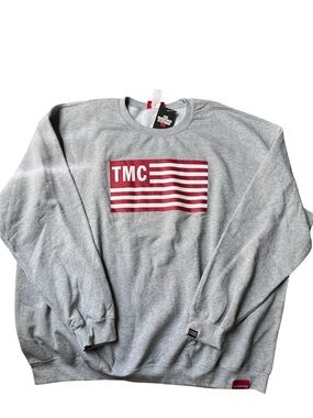 The Marathon Clothing flag block logo crewneck sweatshirt grey 4XL
